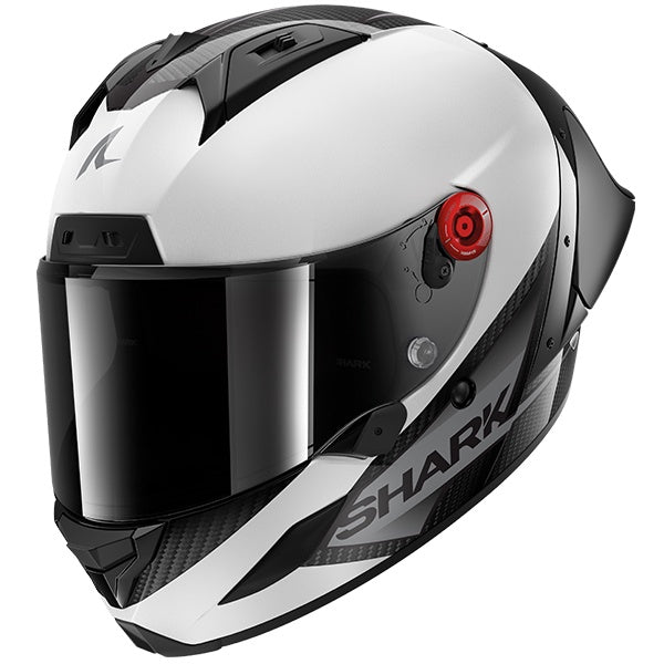 Shark Aeron-GP Full Carbon Helmet Blank SP DWA - White / Black