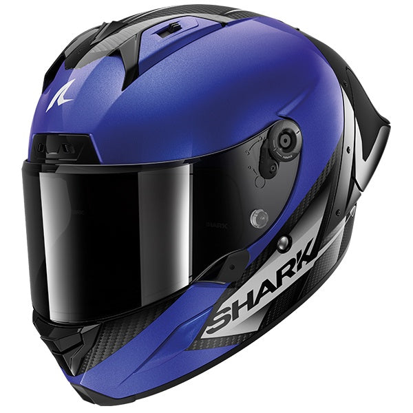 Shark Aeron-GP Full Carbon Helmet Blank SP DBA - Blue / Black