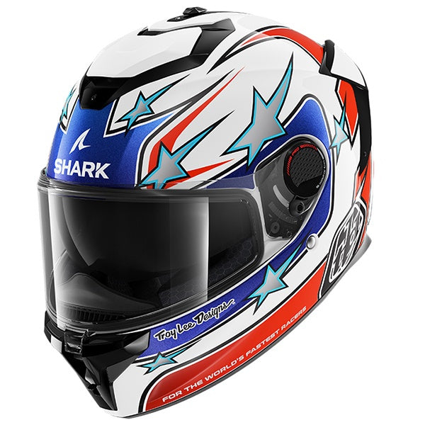 Shark Spartan GT Pro Flagstaff Full Face Helmet WRB - White / Blue / Red