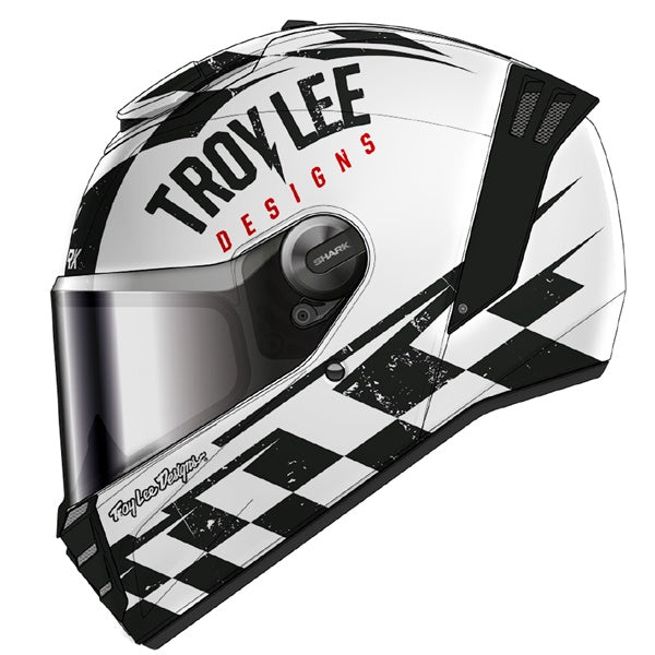 Shark Spartan RS Full Face Helmet RaceShop WKR - White / Black