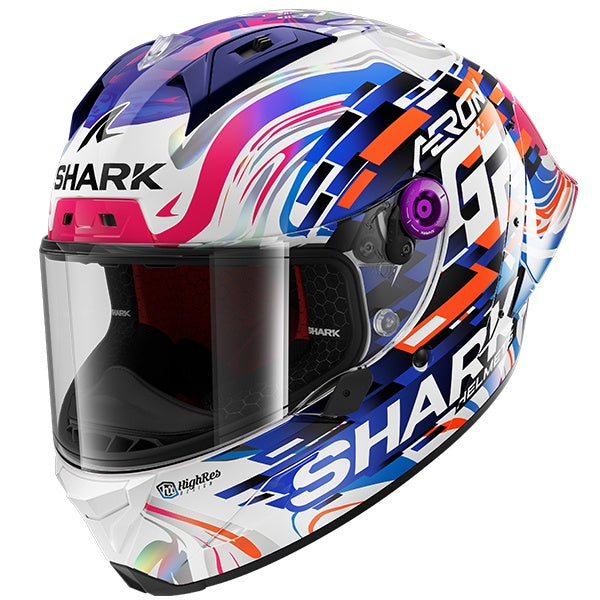 Shark Aeron-GP Full Carbon Helmet DVB - Zarco GP Replica