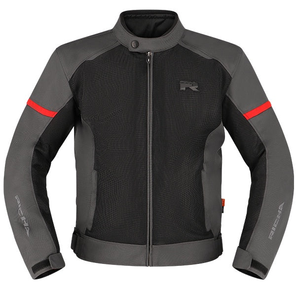 Richa Auyan Waterproof Jacket - Black / Grey / Red