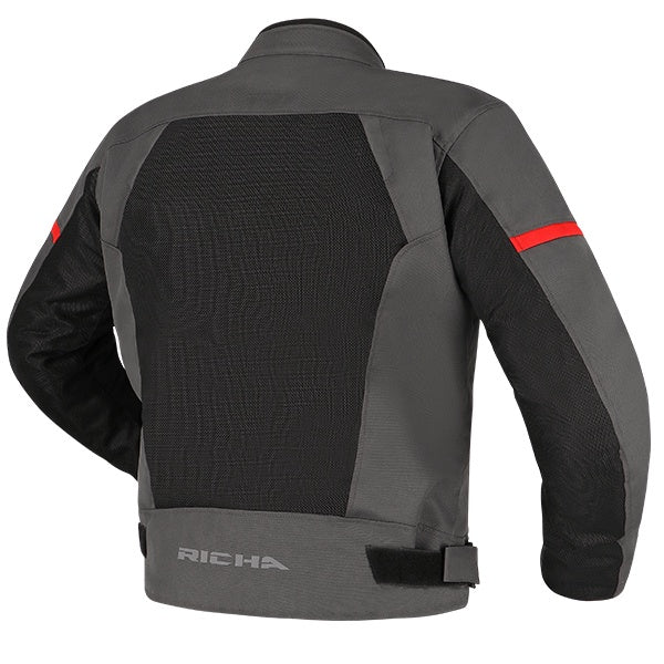 Richa Auyan Waterproof Jacket - Black / Grey / Red