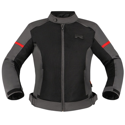 Richa Auyan Ladies Waterproof Jacket - Black / Grey / Red