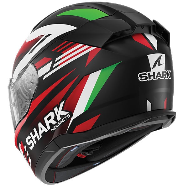 Shark D-Skwal 3 FirstLap Full Face Helmet KRG - Black / Red / Green