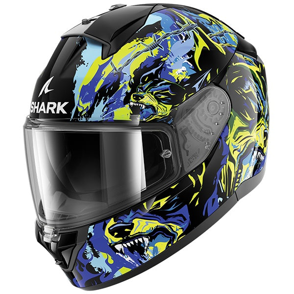 Shark Ridill 2 Full Face Helmet Raging Beast KBG - Black / Blue / Green