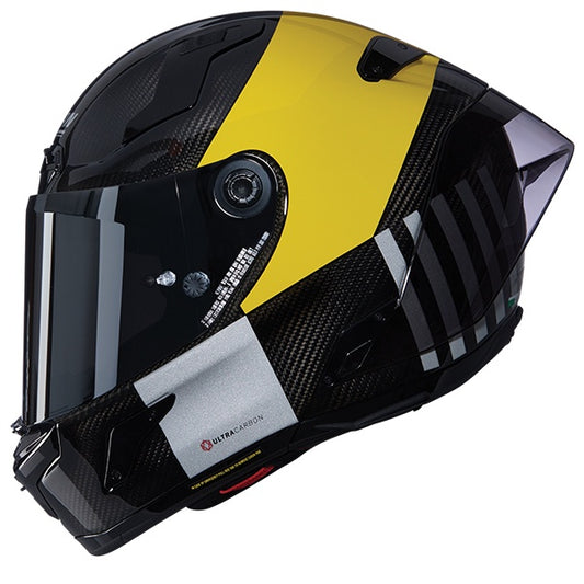 Nolan X-804 RS Carbon Full Face Helmet Combo Gara 350 - Black / Yellow