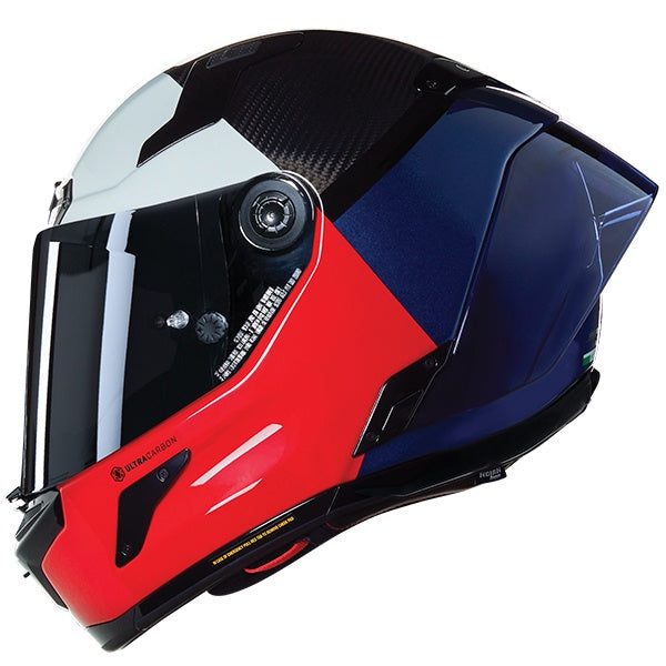 Nolan X-804 RS Carbon Full Face Helmet Blocco 348 - White / Red / Blue