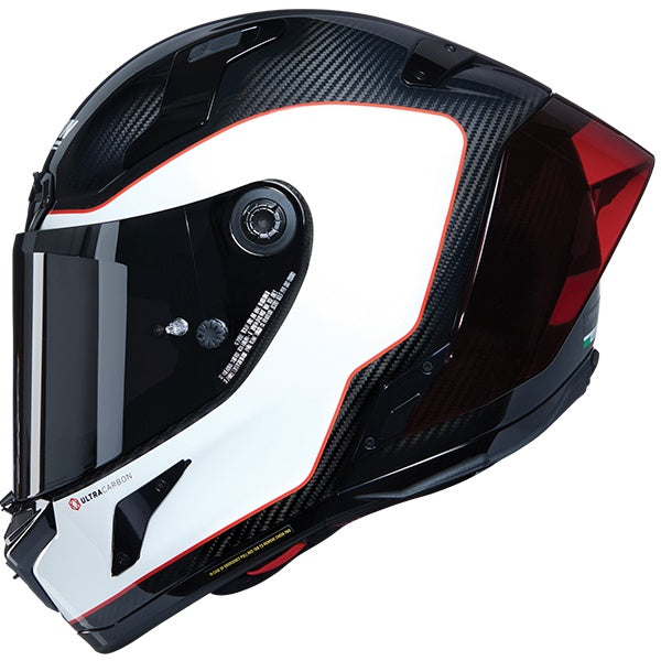 Nolan X-804 RS Carbon Full Face Helmet Asso Di Picche 343 - White / Red / Black