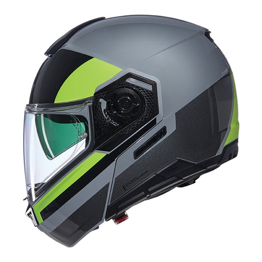 Nolan N90-3 06 Flip Front Helmet Roboto 346 - Grey / Yellow