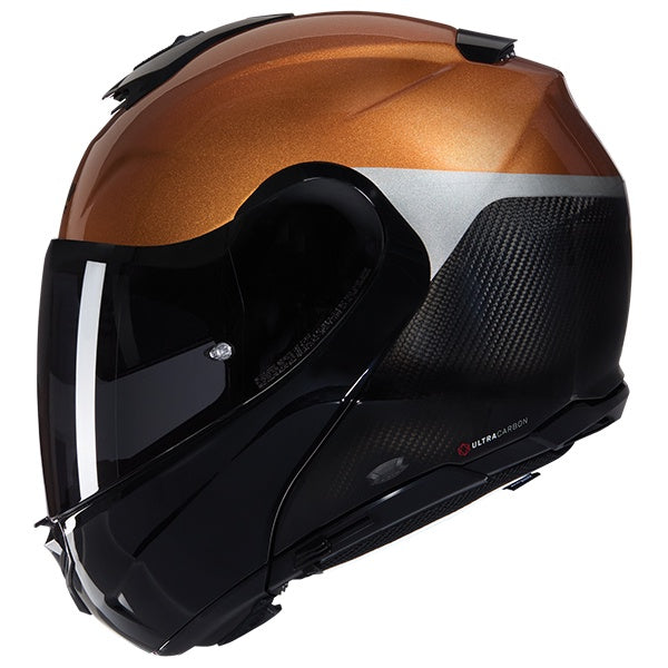 Nolan X-1005 Ultra Carbon Flip Front Helmet Vern Speciale 343 - Black / Bronze