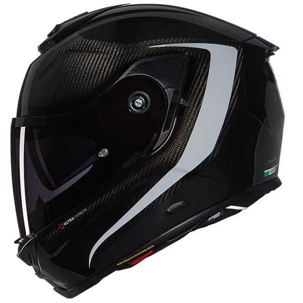 Nolan X-903 Ultra Carbon Full Face Helmet Intrigo 346 - Black / White