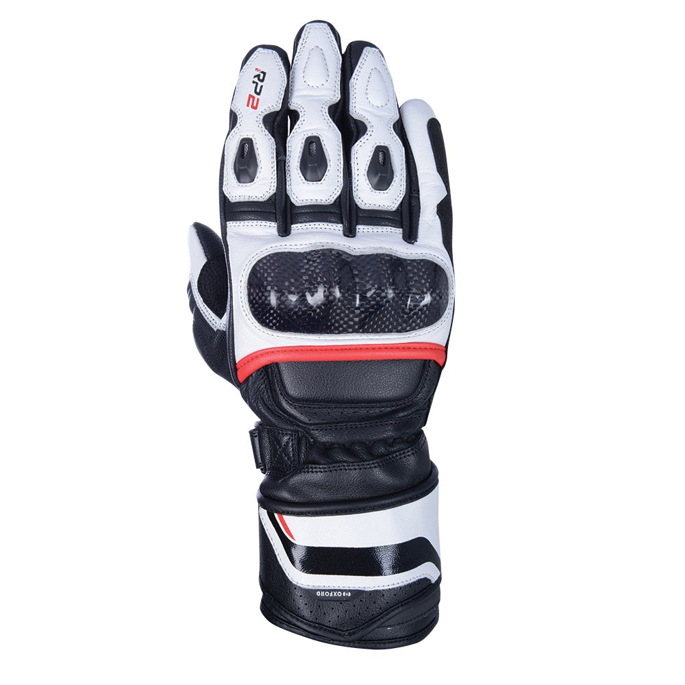 Oxford RP-2 2.0 Sports Gloves - Stealth Black / White / Red