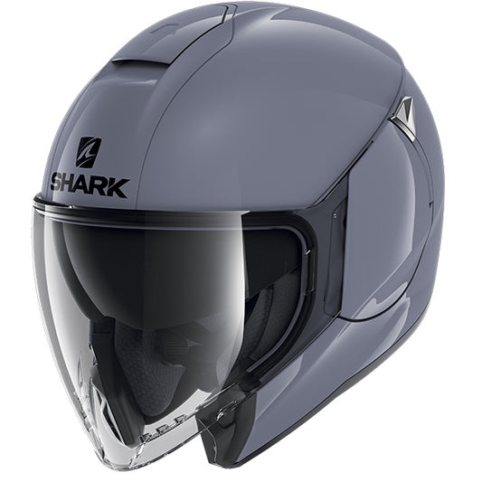 Shark Citycruiser Blank Open-Face Helmet S01 - Gloss Grey