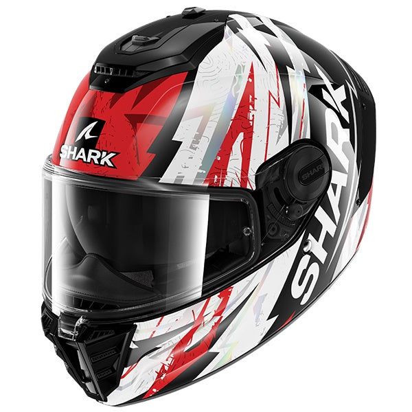 Shark Spartan RS Full Face Helmet Hibolt KRU - Red / Black