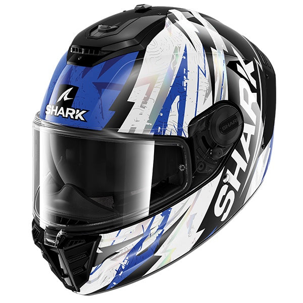 Shark Spartan RS Full Face Helmet Hibolt KBU - Blue / Black