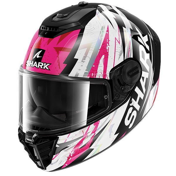 Shark Spartan RS Full Face Helmet Hibolt KVU - Black / Pink