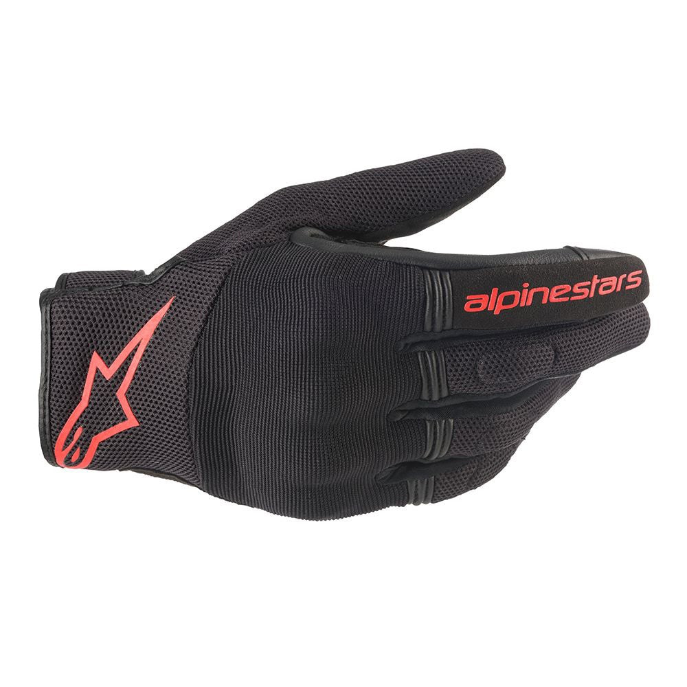 Alpinestars Copper Short Gloves - Black / Red Fluo