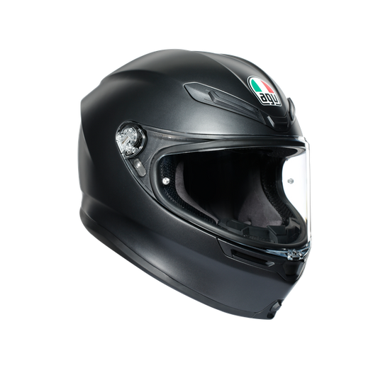 AGV K6 Full Face Helmet - Solid Matt Black .