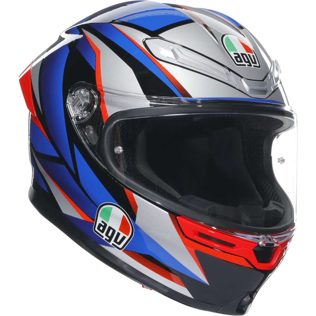 AGV K6-S Full Face Helmet - Slashcut Black / Blue / Red