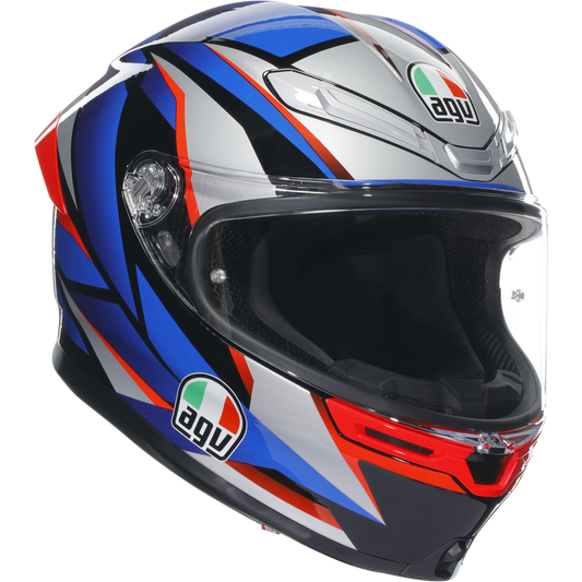 AGV K6-S Full Face Helmet - Slashcut Black / Blue / Red