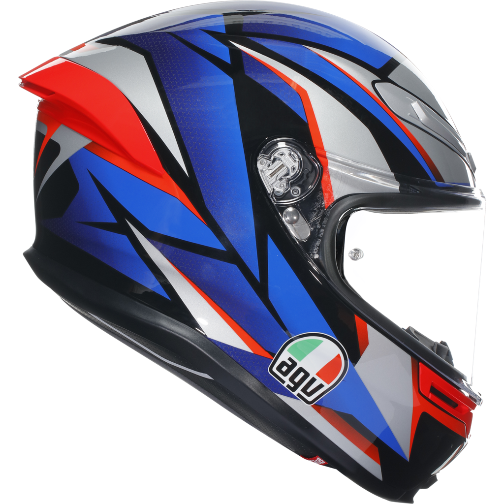 AGV K6-S Full Face Helmet - Slashcut Black / Blue / Red