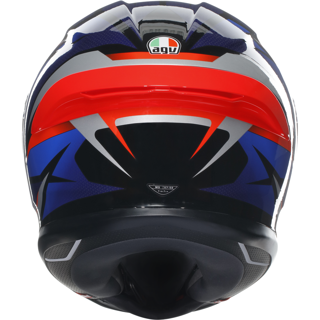 AGV K6-S Full Face Helmet - Slashcut Black / Blue / Red