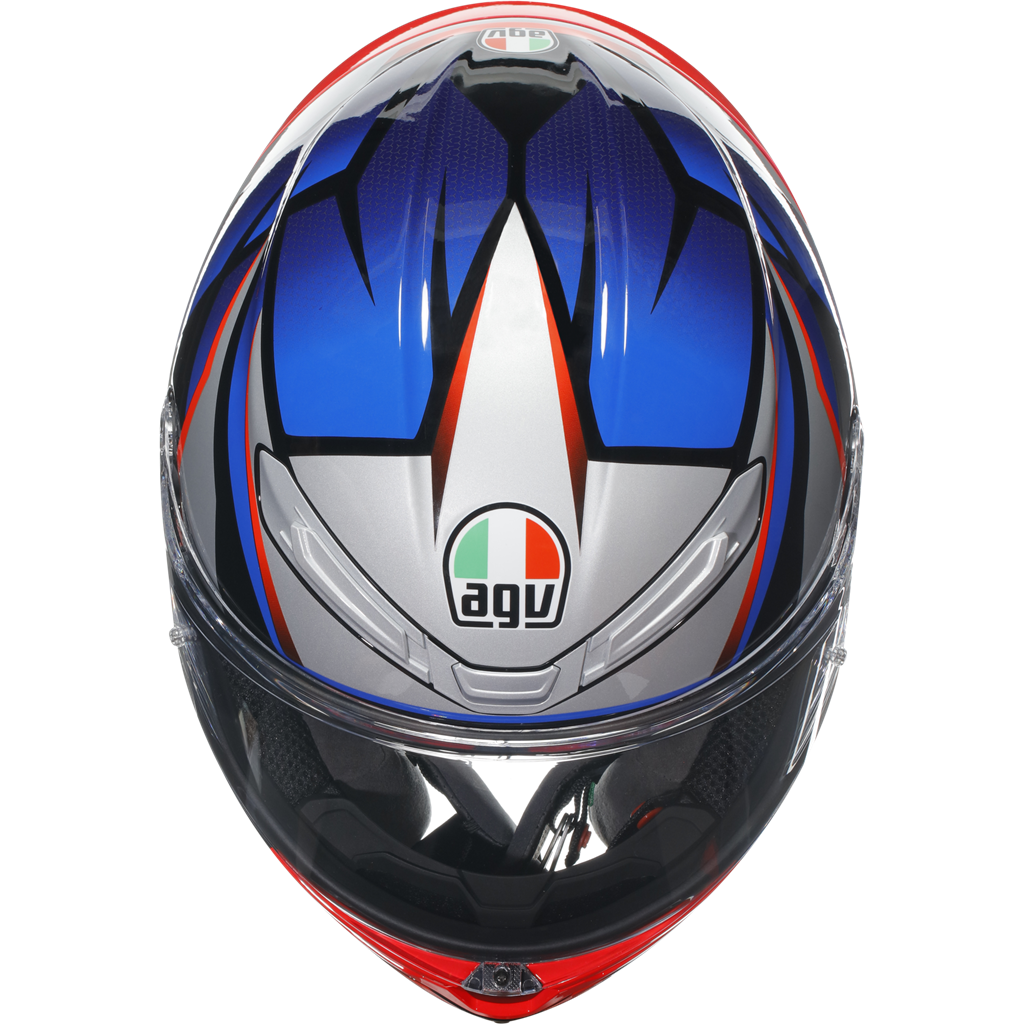 AGV K6-S Full Face Helmet - Slashcut Black / Blue / Red