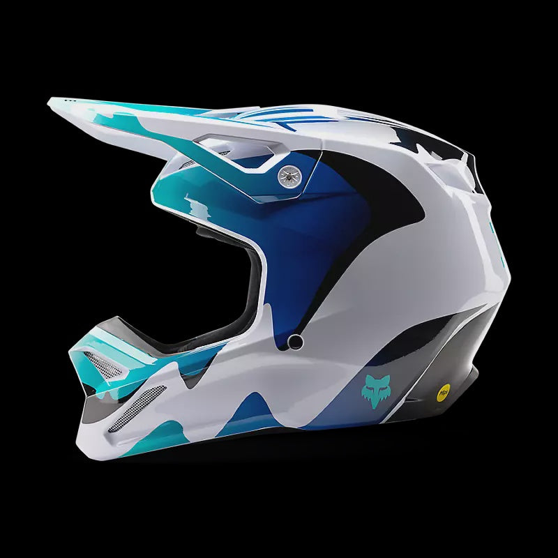 Fox V1 Kozmik Motocross Off-Road Helmet - Blueberry