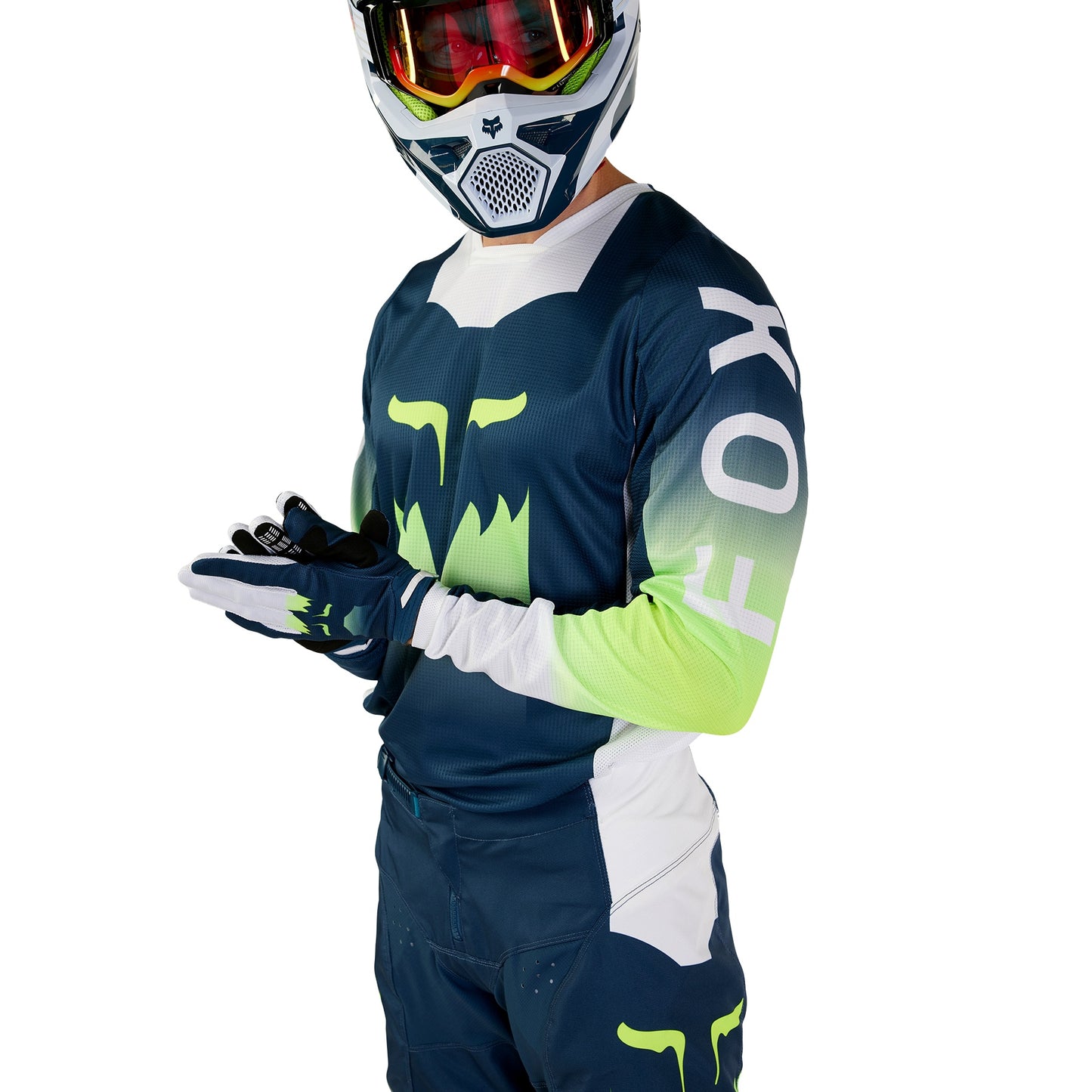 Fox 180 Flora Motocross Jersey - Dark Indigo