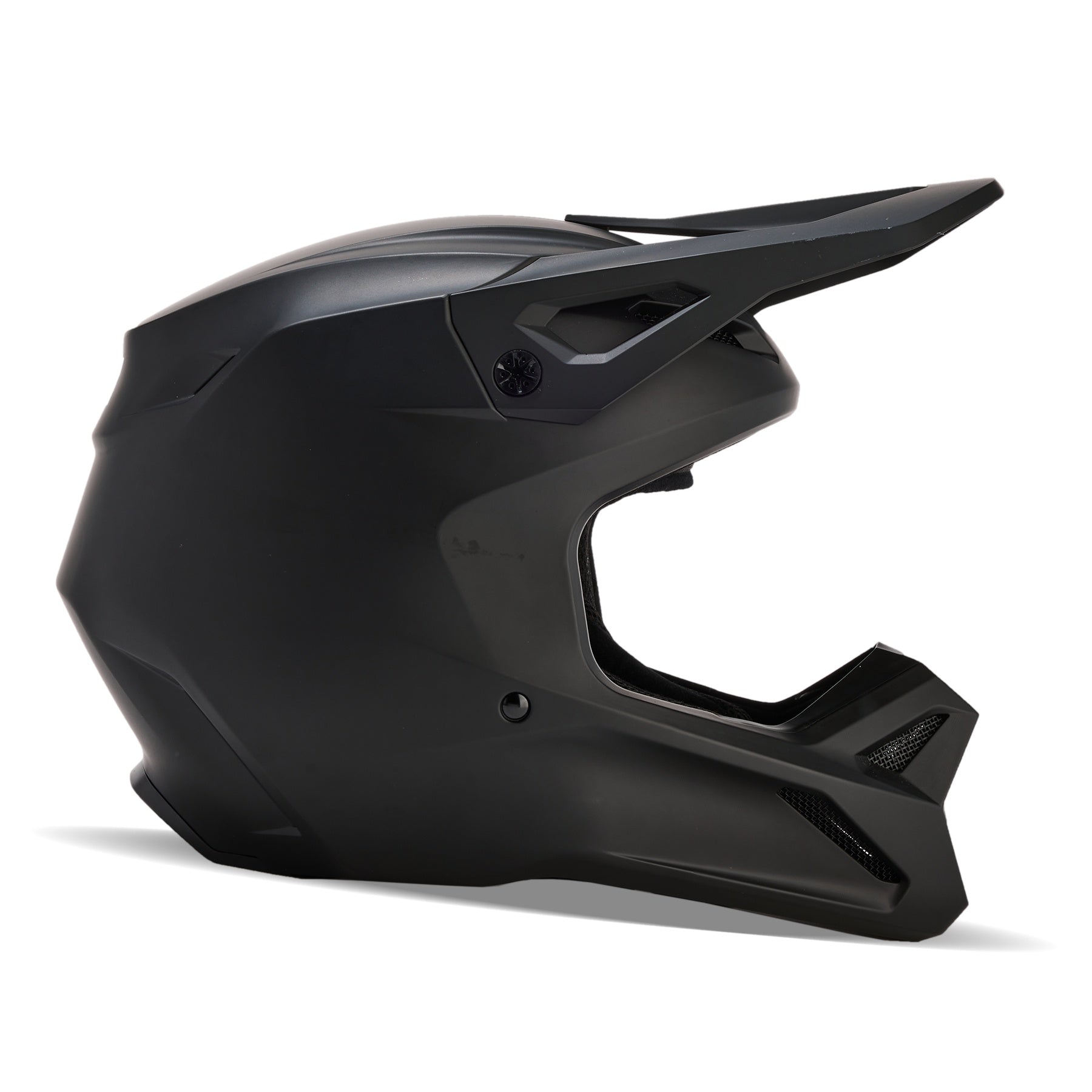 Fox V1 MX24 Motocross Off-Road Helmet - Solid Matte Black