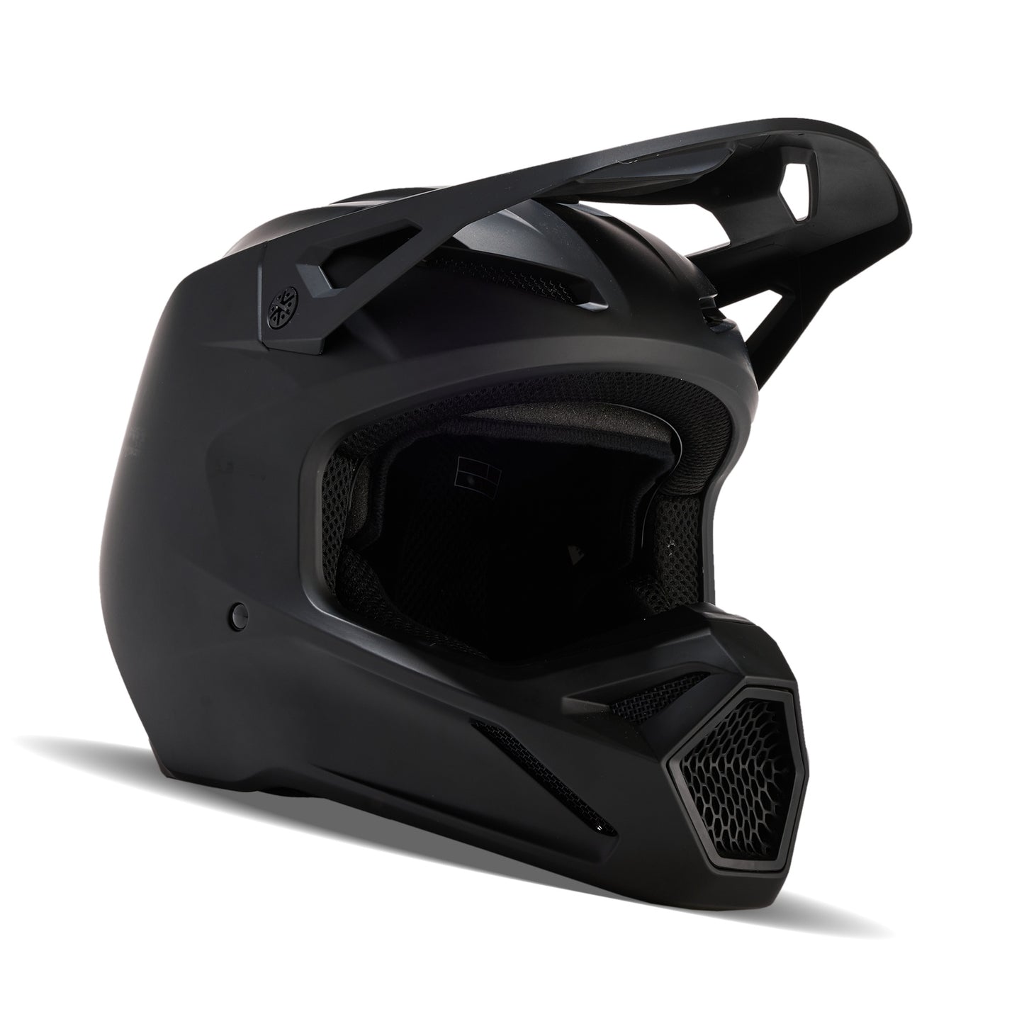 Fox V1 MX24 Motocross Off-Road Helmet - Solid Matte Black