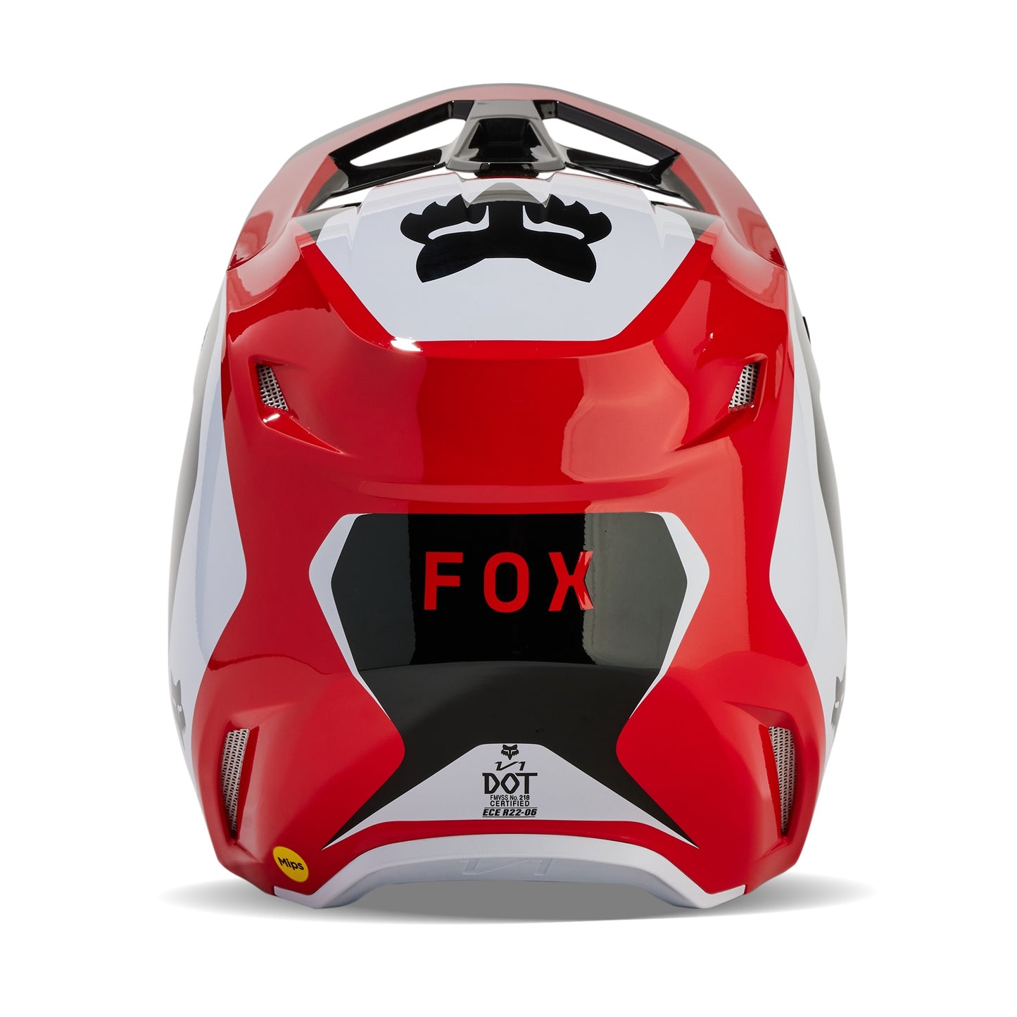 Fox V1 Nitro MX24 Motocross Off-Road Helmet - Flo Red