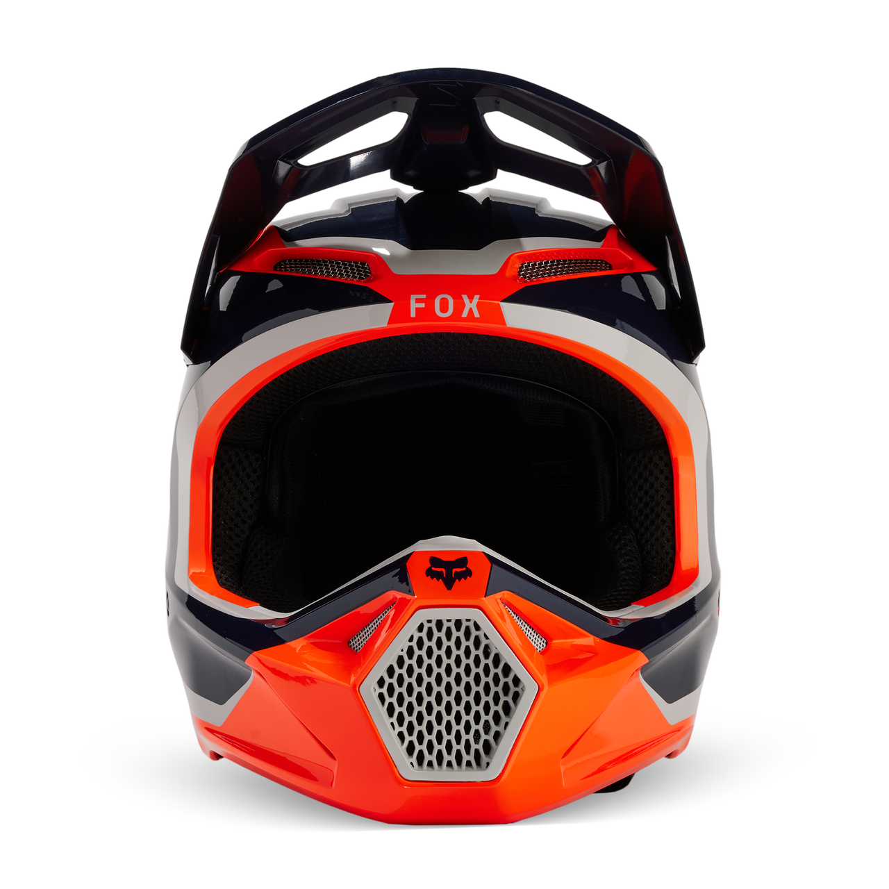 Fox V1 Nitro MX24 Motocross Off-Road Helmet - Flo Orange