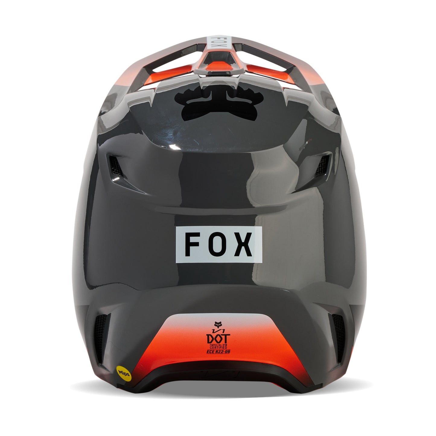 Fox V1 Ballast MX24 Motocross Off-Road Helmet - Grey