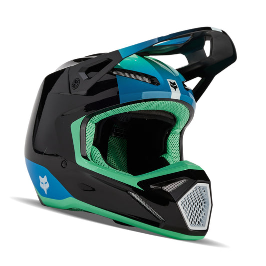 Fox V1 Ballast MX24 Motocross Off-Road Helmet - Black / Blue