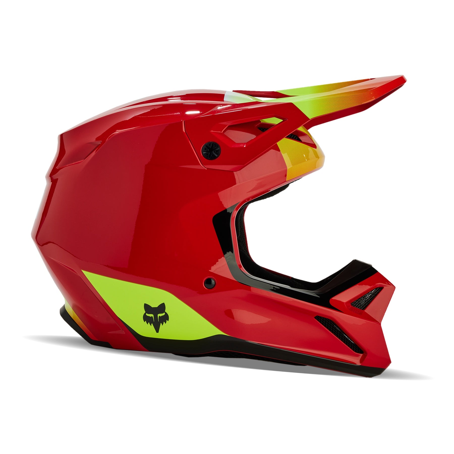 Fox V1 Ballast MX24 Motocross Off-Road Helmet - Flo Red