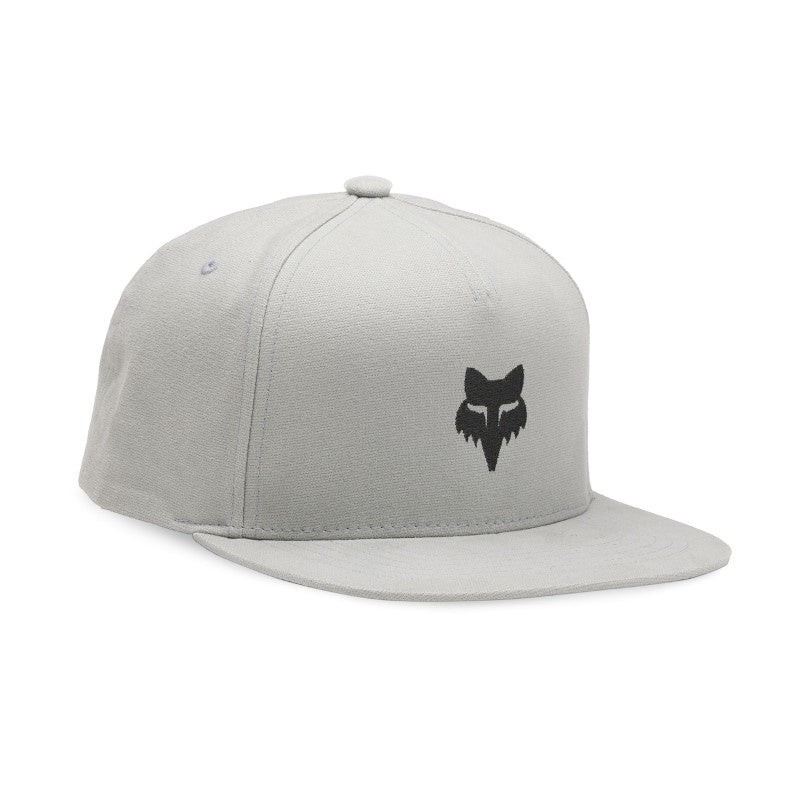 Fox Head Snapback Hat - Steel Grey