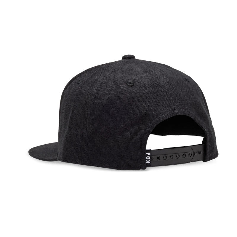 Fox Head Snapback Hat - Black / Charcoal