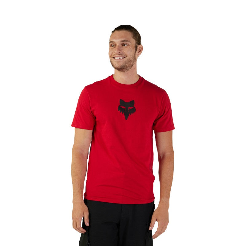 Fox Head Short Sleeve Premium Tee - Flame Red