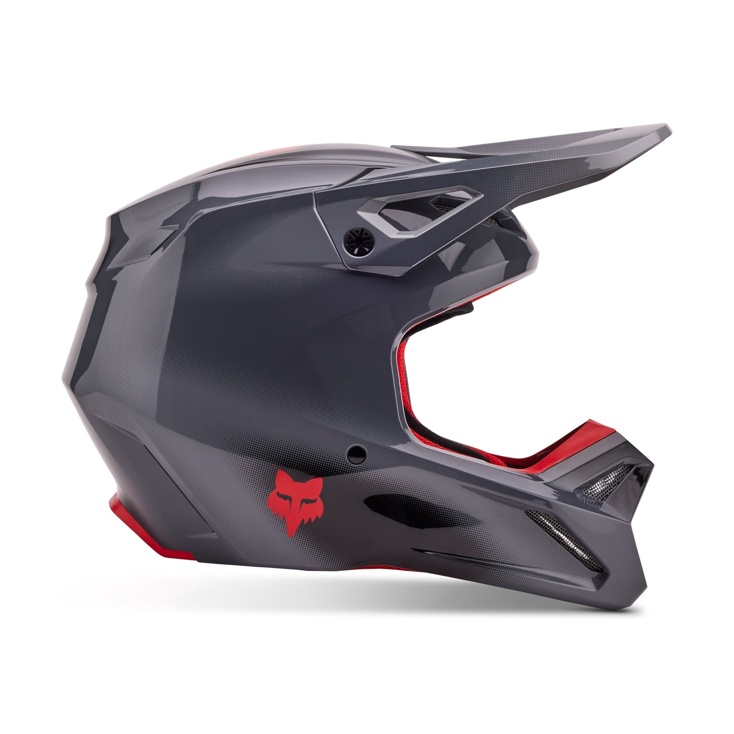 Fox V1 Interfere Helmet - Grey / Red