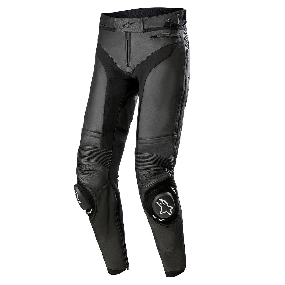 Alpinestars Missile V3 Leather Pants Long Leg - Black / Black