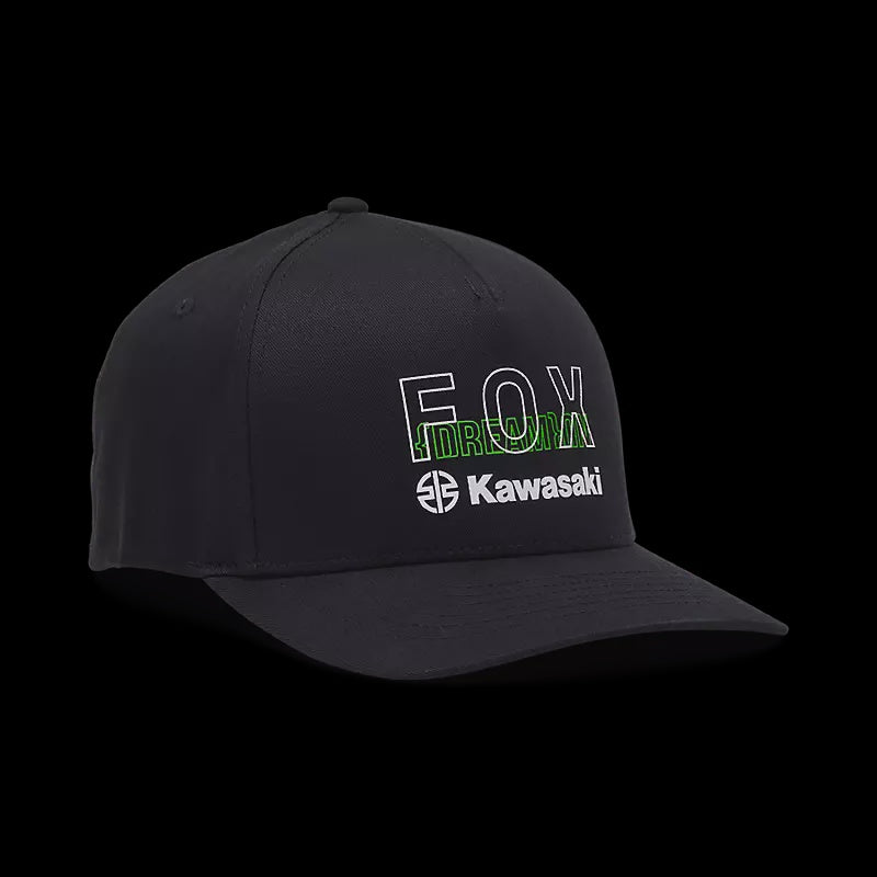 Fox x Kawasaki Flexfit Hat - Black