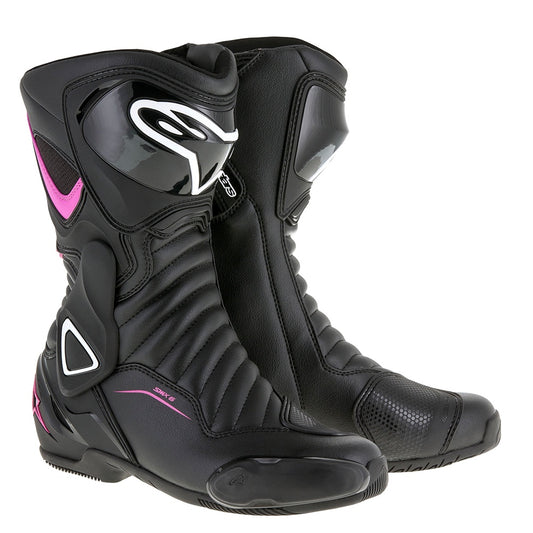 Alpinestars Stella Ladies SMX 6 v2 Boots - Black / Fuchsia / White