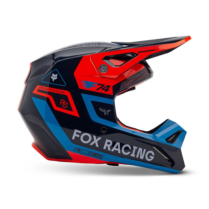 Fox YOUTH V1 Race Motocross Off-Road Helmet - Midnight Blue