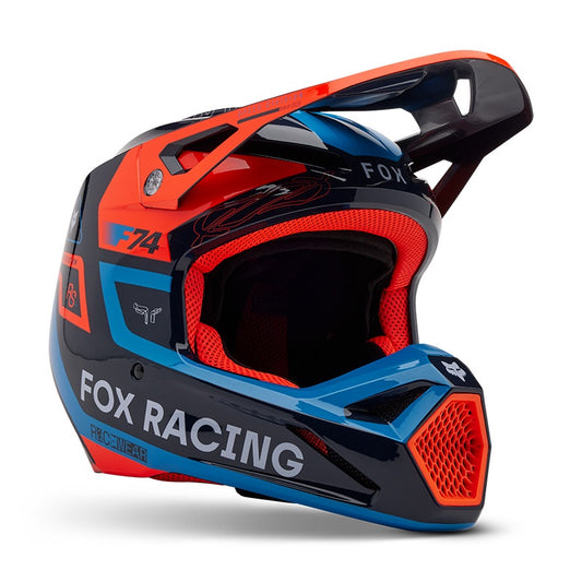 Fox YOUTH V1 Race Motocross Off-Road Helmet - Midnight Blue