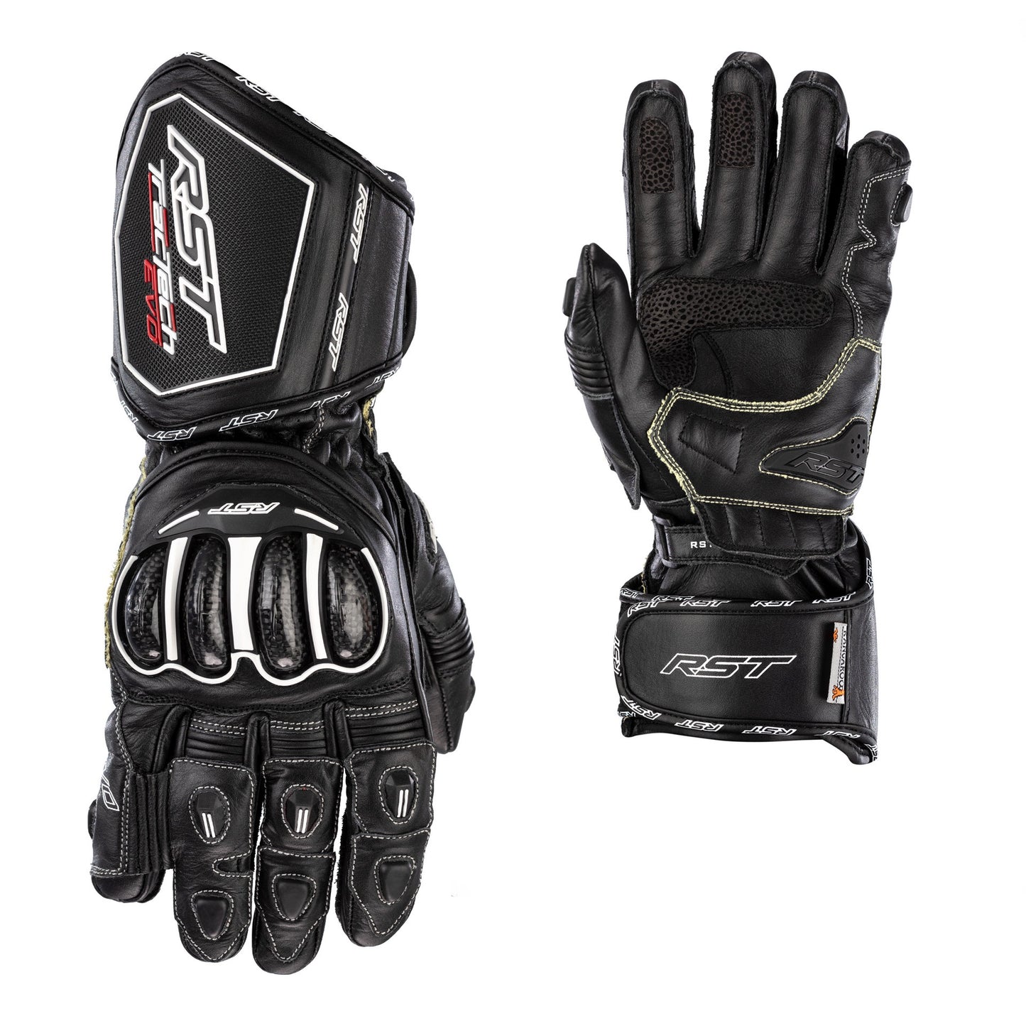 RST Tractech Evo 4 CE Mens Gloves - Black / Black / Black