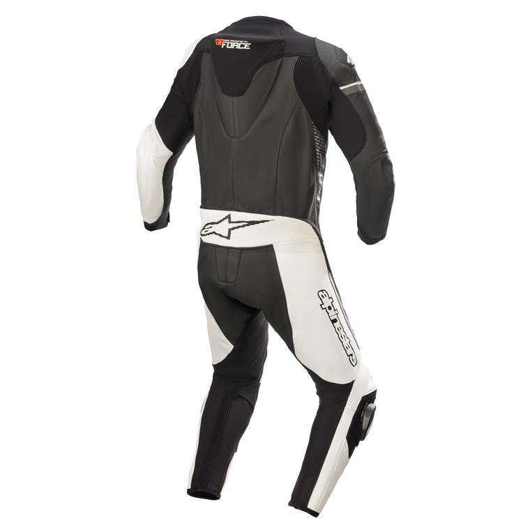 Alpinestars GP Force Phantom Leather 1 Piece Suit - Black / White / Metallic Grey