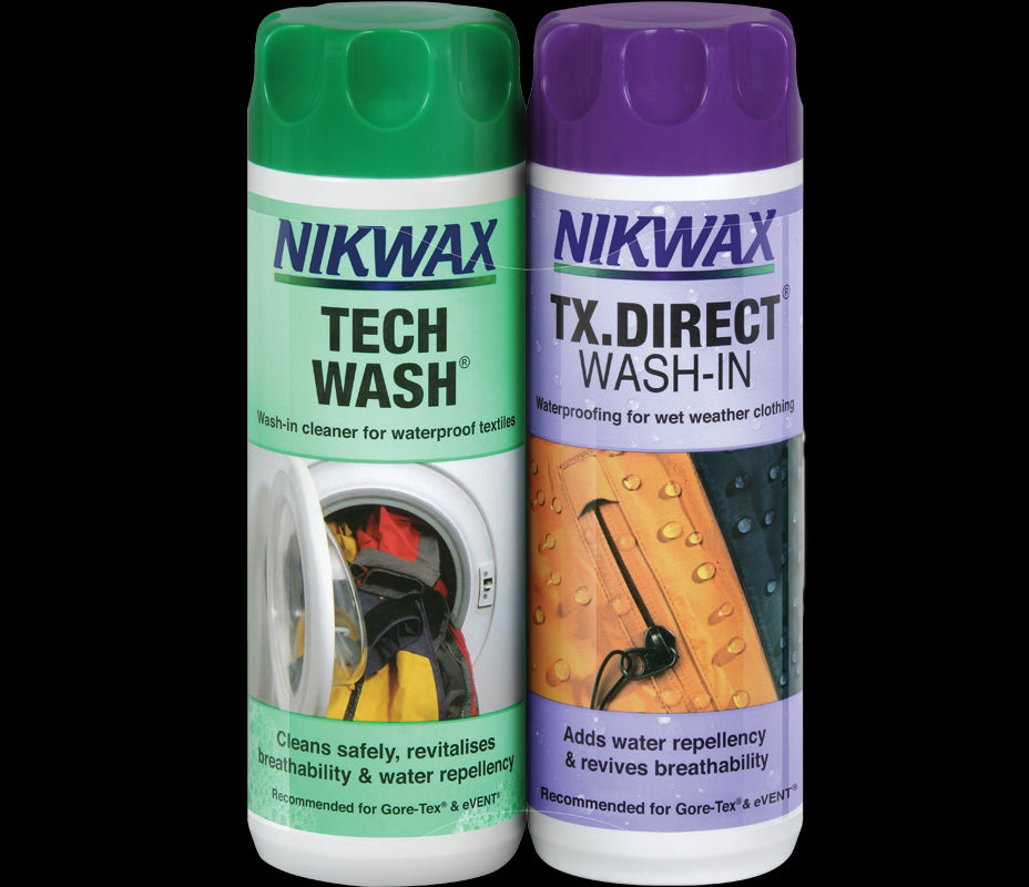 Nikwax TX Direct Wash In & Tech Wash 300ml Twin Pack