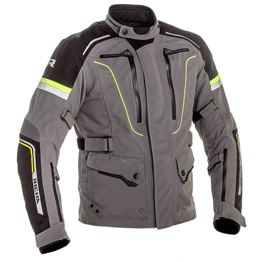 Richa Infinity 2 Pro Laminated Men's Textile Jacket - Titanium / Fluo Yellow